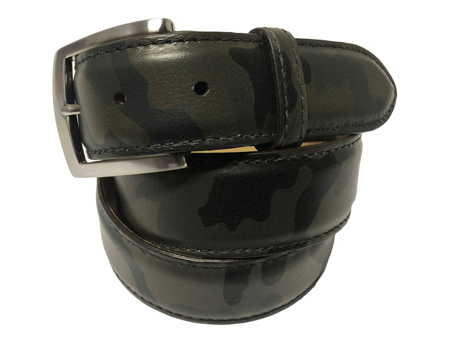 Calf Skin Solid Belt Camouflage